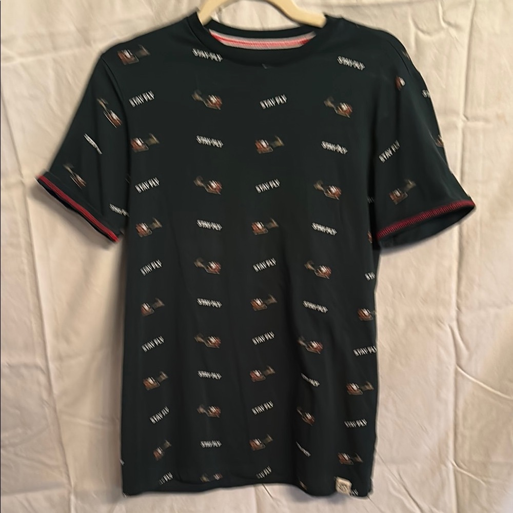 Free Planet Black Short Sleeve Tee Sporty Design